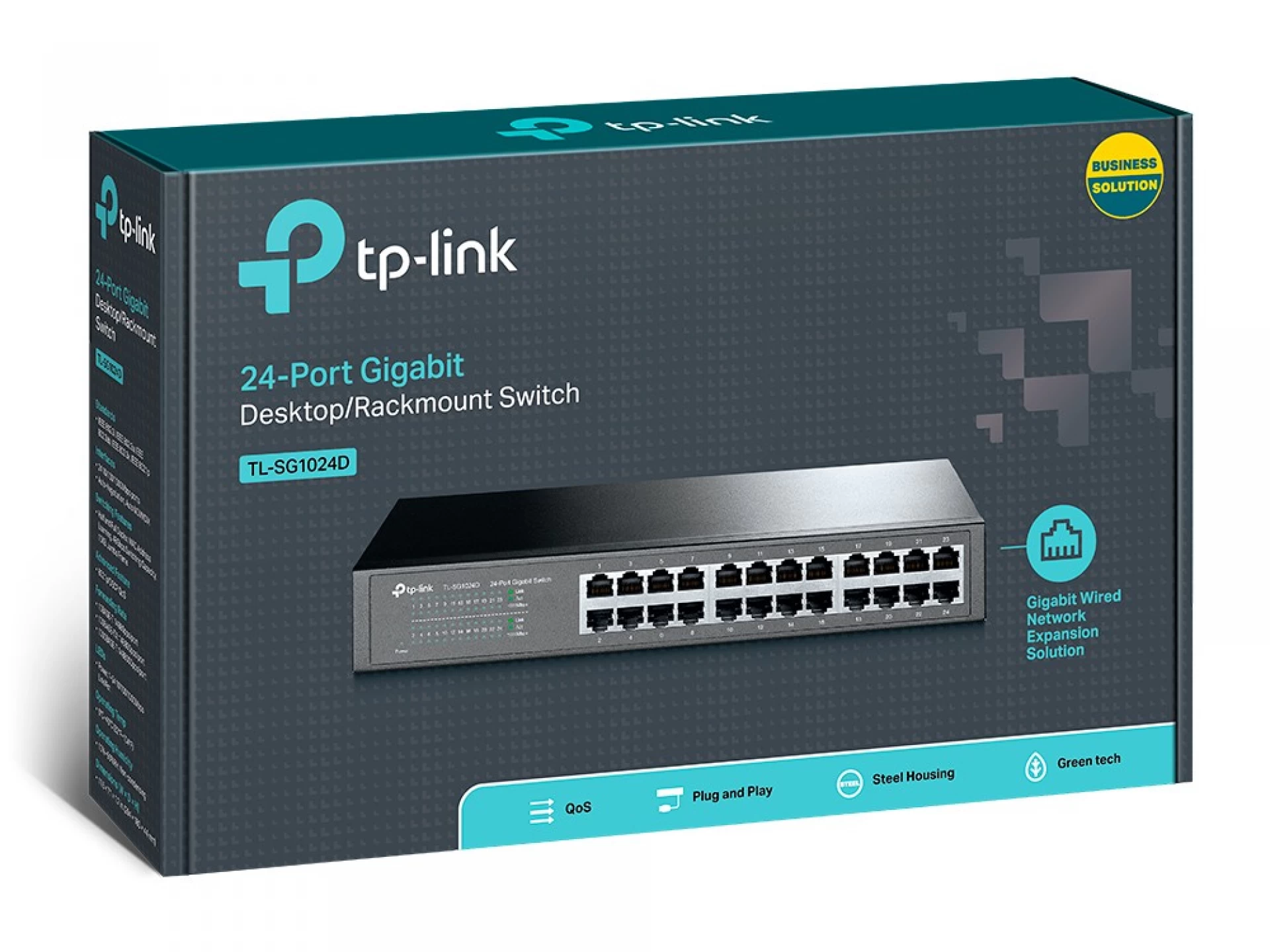 Switch Escritorio/Rack 24 puertos Gigabit TP LINK TL-SG1024D